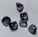 Glas-Formperle blau-lila